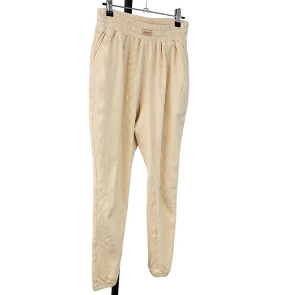 Bo+Tee Womens Slow It Down  Ribbed Lined Joggers Size Small High Rise - Picture 2 of 8